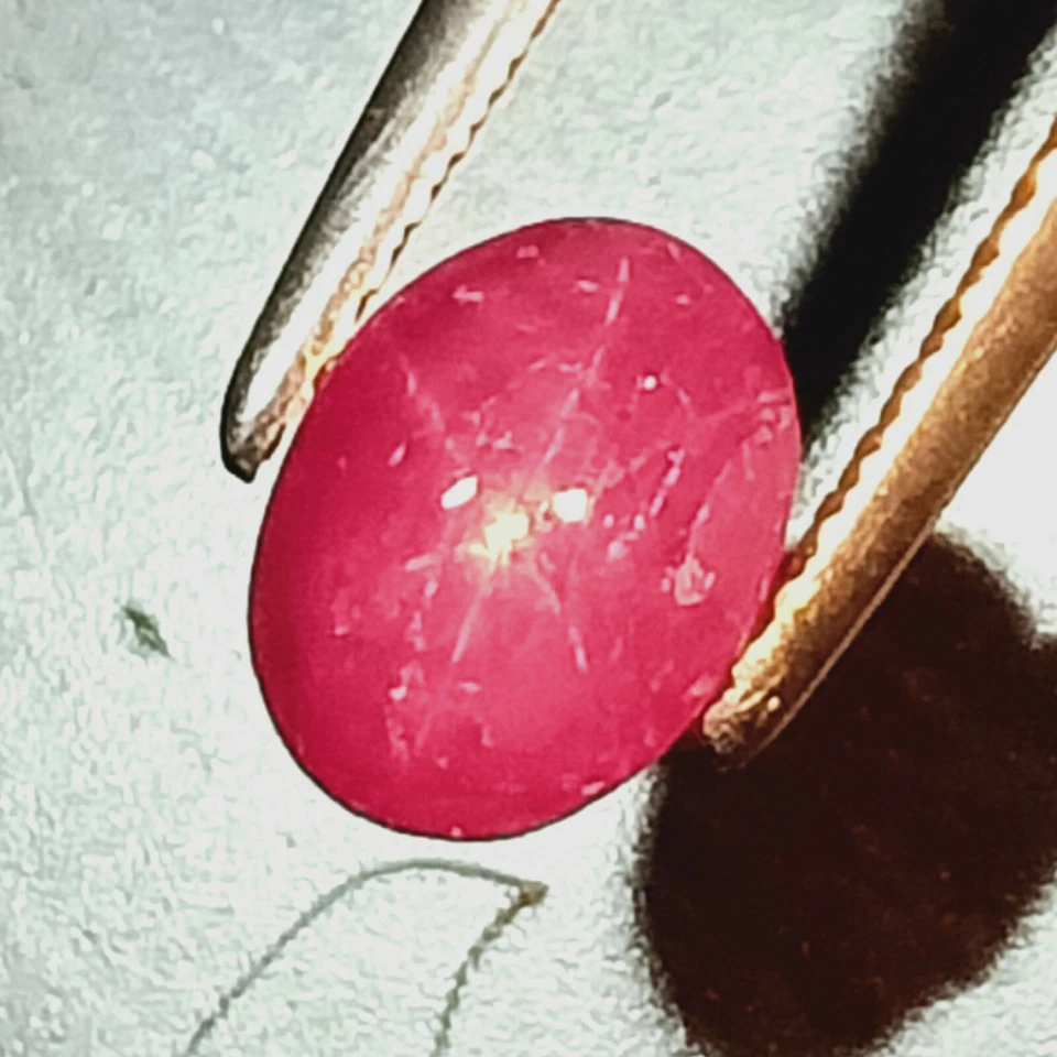 No Heat Star Ruby,1.715 Cttw,African Star Ruby,Star Ruby 2 Carat Size,Star Ruby - Image 2 of 3
