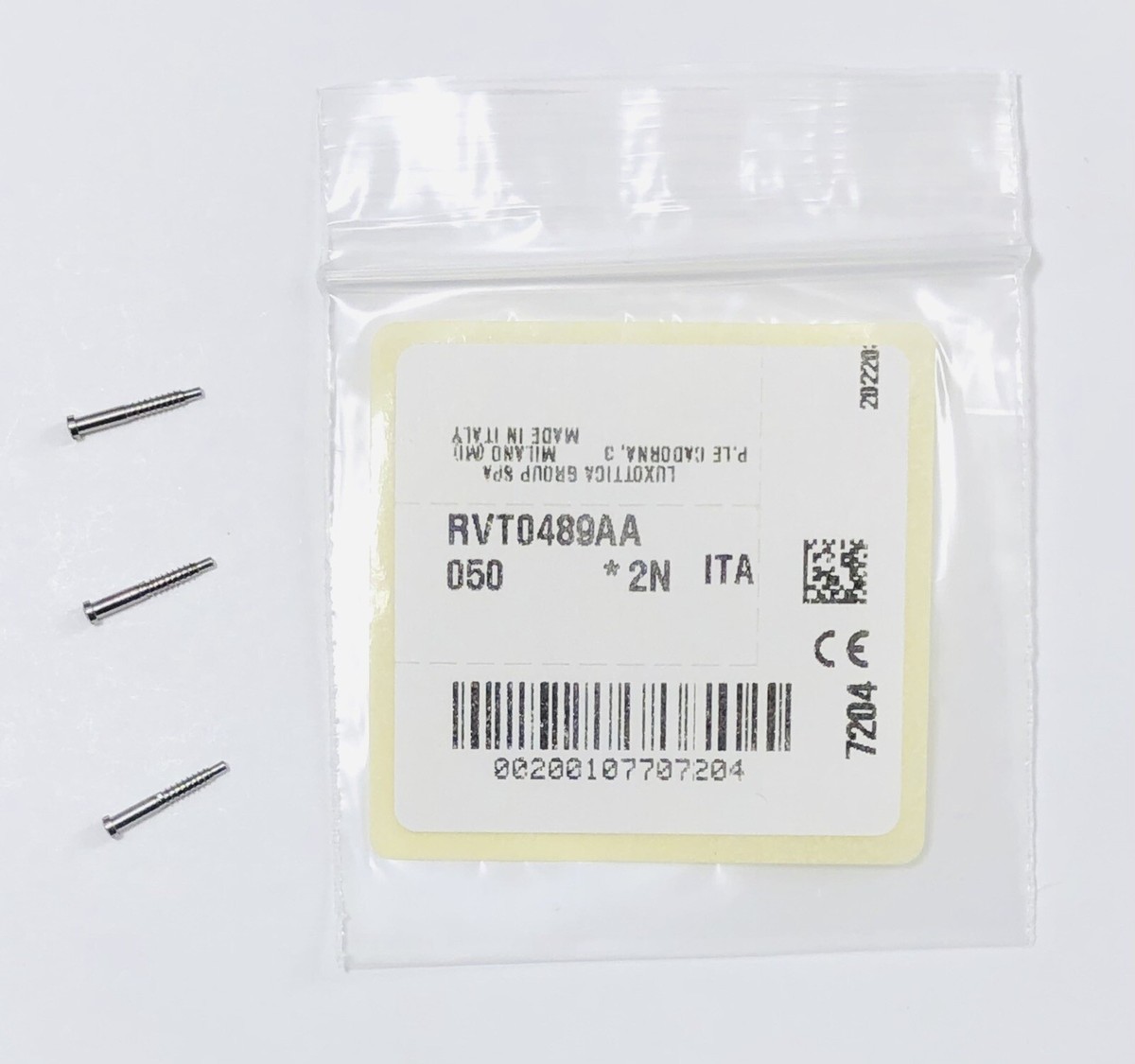 PRADA LINEA ROSSA PS 53NS Gunmetal Replacement Temple Hinge Screws