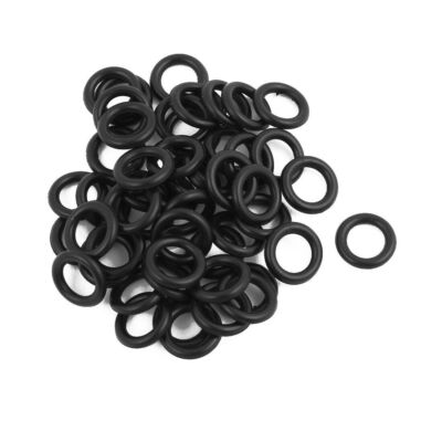 50pcs Black 10x1.9mm Oil Resistant Sealing Ring O Shape NBR Rubber Grommet