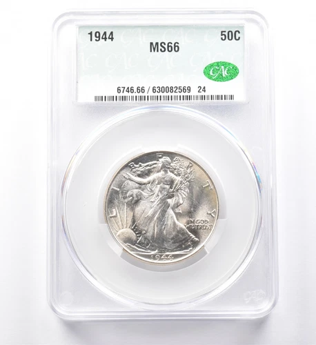 1944 Walking Liberty Half Dollar MS66 CAC *9997
