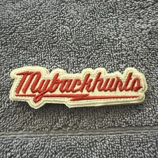 MY BACK HURTS 1x3 Embroidered Morale Patch Hook Backing Brand New