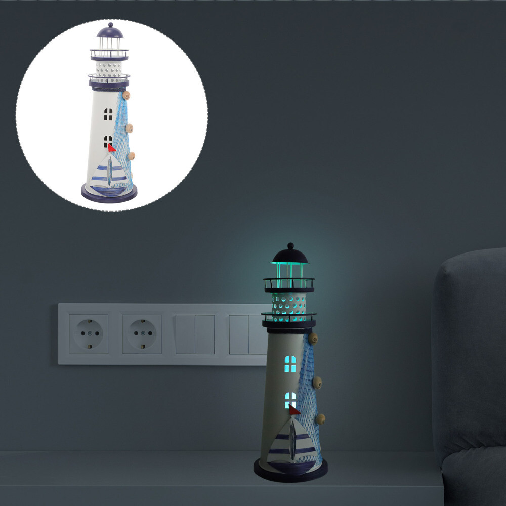 Mediterranean Decorations Party Nautical Lighthouse Mini Figurine Seaside