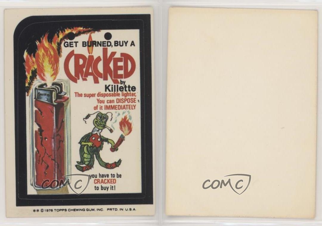 1976 Topps Wacky Packages Series 16 Cracked Lighter 0h1