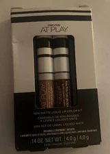 Mary Kay At Play Mini Matte Liquid Lip Color Kit RED ENVY & TAUPE THAT