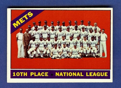 1966 Topps Baseball New York Mets Team #172 NR-MT - Foto 1 di 2