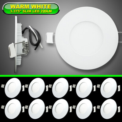 10 Pk 3 3 8 Rv Boat Recessed Ceiling Light Super Slim Led Panel