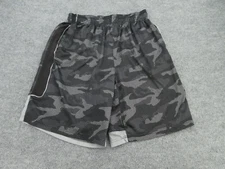 AND1 Shorts Adult Large Gray Camouflage Drawstring Waist Activewear Pants Mens L