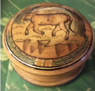    Tür Gegenstände IN Holz Wooden Tierkreis Stier AUTHENTIC MODELS HOLLAND