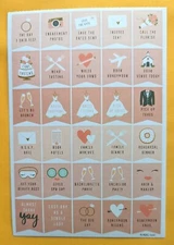 Themed Sticker Single Sheet / Wedding 