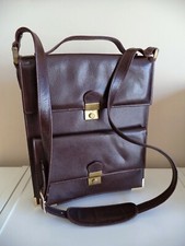 Borsello vintage tracolla uomo pelle marrone accessorio moda fashion made Italy