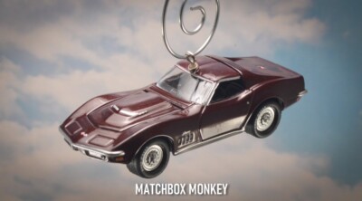 Garnett Red 1969 Chevy Corvette Stingray 427 Christmas Ornament Chevrolet Adorno