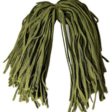 Wool Strips Rug Hooking AVOCADO #2221, 18” long #6 Blade Cut 100 ct. Dorr Mill