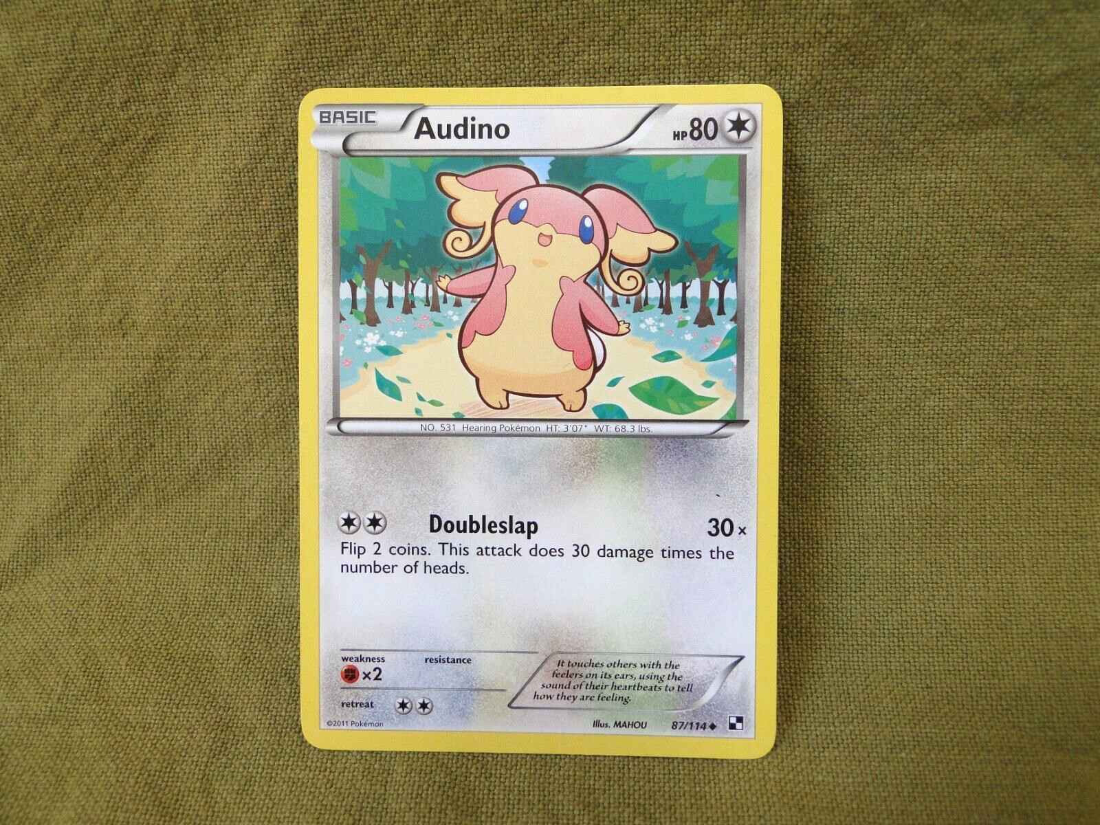 Pokemon Trading Card - Black & White: Audino 87/114