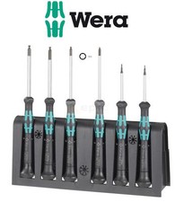 Wera HEX ALLEN Kraftform Micro Precision Screwdriver Set 0.9mm-3mm + Rack 118156