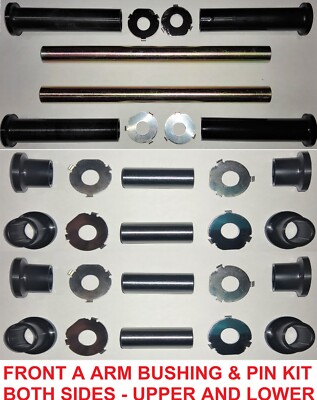 ALL 4 FRONT LOWER UPPER A-ARM BUSHING PIN KITS CAN-AM COMMANDER 800 1000 11-20