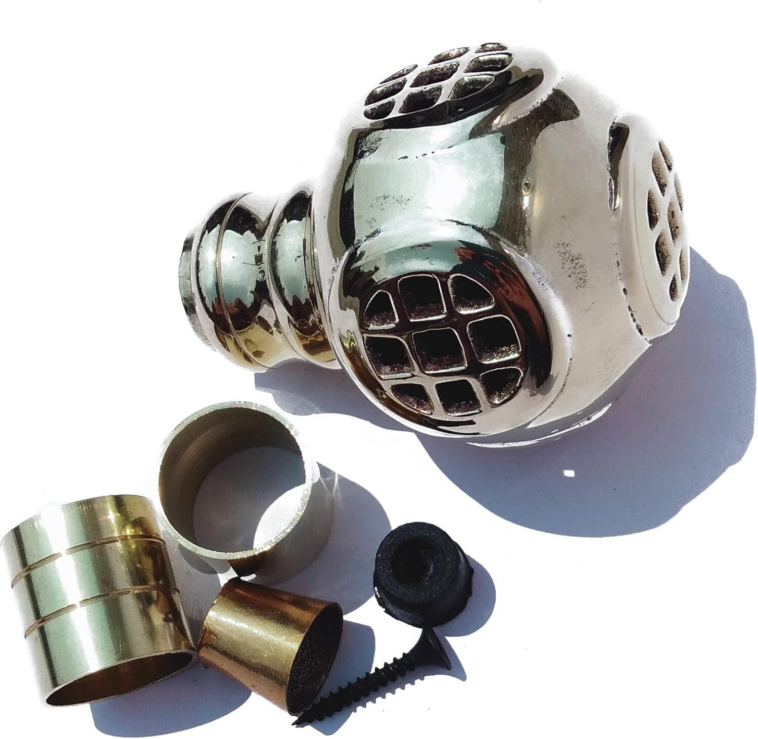 Antique Solid Brass Diving Helmet Handle for Walk… - image 1