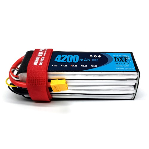 DXF 2PCS 4S 4200mAh Lipo Battery 14.8V 60C EC5 RC Lipo Battery Boat Truck - Picture 5 of 7