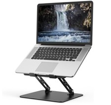 Adjustable Laptop Stand for Desk, Metal Foldable Laptop Riser