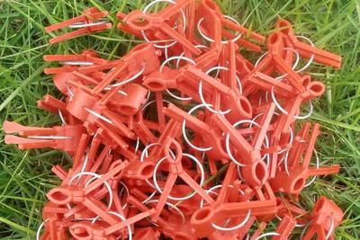 100 Stck. Langlebige Kunststoff Pfropfklammern für Garten Gemüse Blumen Sträucher Pflanzen