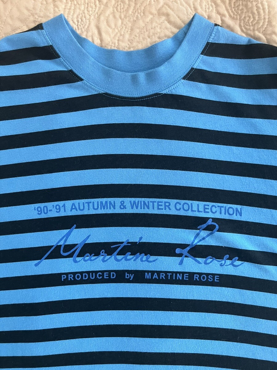 Martine Rose 90-91 Autumn & Winter Collection Blue Stripe T