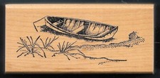 BOTE DE REMOS BOTE PLAYA COSTA Tender SEA LIFE madera EL ARTISTA sello de goma