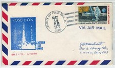 Space ROCKET POSEIDON LAUNCHED 1970 Patrick Air Force Base + C76 Man on the Moon