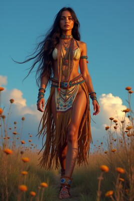 GORGEOUS CUTE SEXY NATIVE AMERICAN LOVELY LADY 4X6 FANTASY PHOTO | eBay