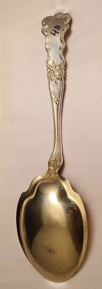 Cuchara para servir ensalada Buttercup de Gorham Sterling con tazón de lavado dorado - 8 3/4" Foto 2 de 4