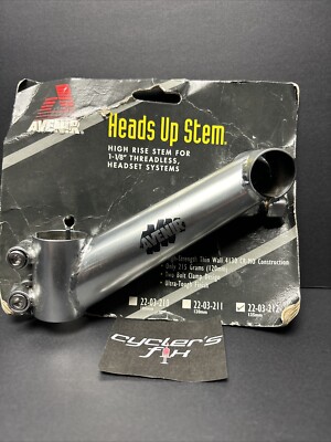 NOS Avenir 135mm 30° Cr-mo High Rise Stem Bike 1 1/8 Threadless