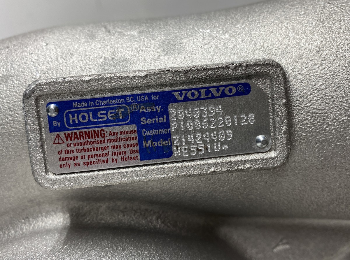 Remanufactured Holset HE551VE Volvo D16 Turbocharger 21424409 No