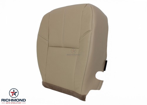 Chevy Suburban LT 2007-2014 navegación conductor inferior lateral cuero cubierta de asiento bronceada - Imagen 4 de 12