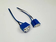 2x H4 9003 Bulb Headlight Plug Lamp Socket Connector Wire Harness 3 Prong GM