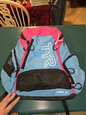 TYR Alliance 30L Backpack In Blue and Pink. Brand New.