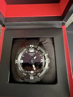 Tissot T Touch Expert Solar Watches Black Men's Analog Digital   Watch Compass