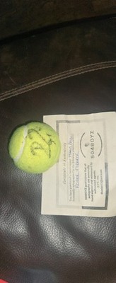 ROGER FEDERER AUTOGRAPH COLLECTION【限定】 Roger Federer Autographed Tennis Ball Certificate of authenticity