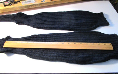Pair Vintage Wool Dark Blue Baseball Uniform Stirrups