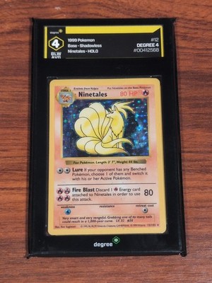 Ninetales 012/102 Base Set (Shadowless) Holo DEGREE 4 | eBay