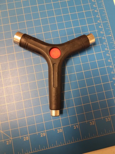 Vintage Skateboard Y-Tool 3-Way Socket Wrench Multi-Tool Truck Axle Hardware