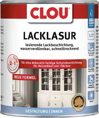 Clou Lacklasur 375 ml mahagoni  Holzlasur