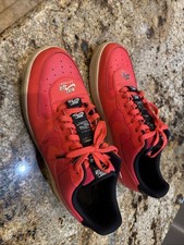 Size 13 - Nike Air Force 1 '07 LV8 Double Air Pack-Laser Crimson 2020 Pre Owned