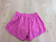 Lululemon Hotty Hot Short II Low Rise 4" Pink Highlight Liner Removed Size 6