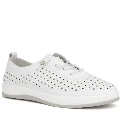Grüner Schuhe Munich Women's White Leather Fashion Sneakers Casual GRU658225108