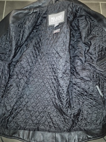 Vintage Wilson Leather Leather Biker Jacket Medium - Picture 14 of 17