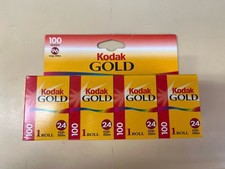 Kodak Gold 100 35mm Film 4 Roll Box Exp 12/2001
