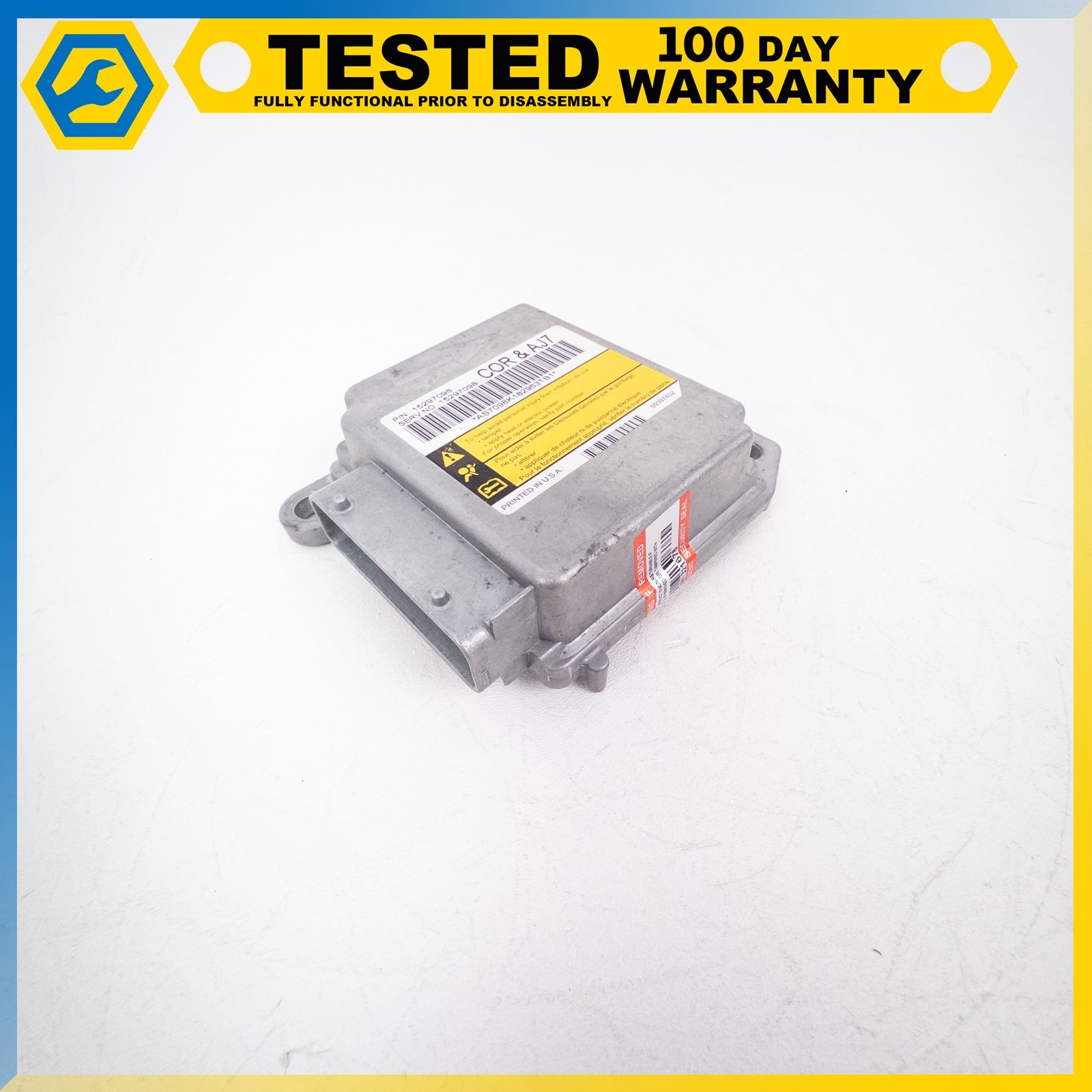 07-13 CHEVROLET CORVETTE C6 CRASH SENSING DIAGNOSTIC MODULE CONTROL UNIT OEM