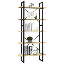 Bücherregal-Set im Industrie-Stil | Highboard | Aktenregal | Hochregal | 80x175