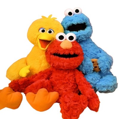 44 cm Sesamstraße Plüschtier Elmo Krümelmonster weich Stofftier Puppe Kinder Geschenk