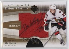 2011-12 Ultimate Collection Debut Threads 9/50 Stephane Da Costa #DT-SD Auto s3g
