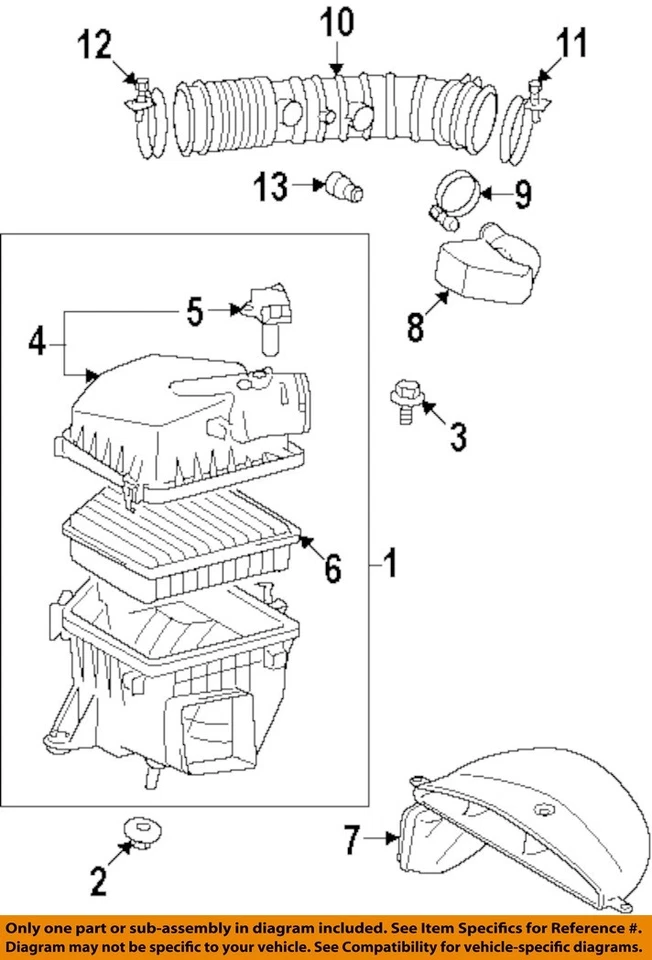 Conjunto de filtro de aire usado se adapta a: Lexus IS250 2009 grado A Foto 3 de 4