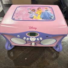 Disney Princess CD player and jewelry box combo Works minor wear and tear